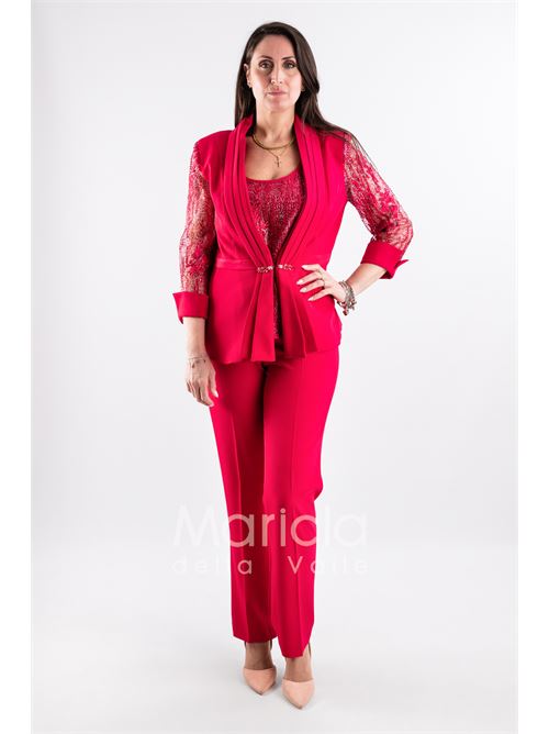 tailleur 3 pz ricamati PAOLA FORTI | PF217FUCSIA